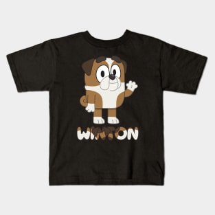 Winton is English bulldog Kids T-Shirt